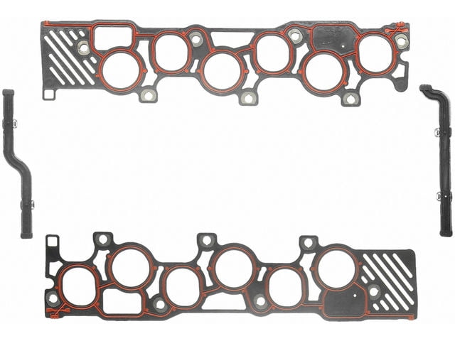 Lower Intake Manifold Gasket Set - Compatible with 1997 - 1998 Ford F-150 4.2L V6