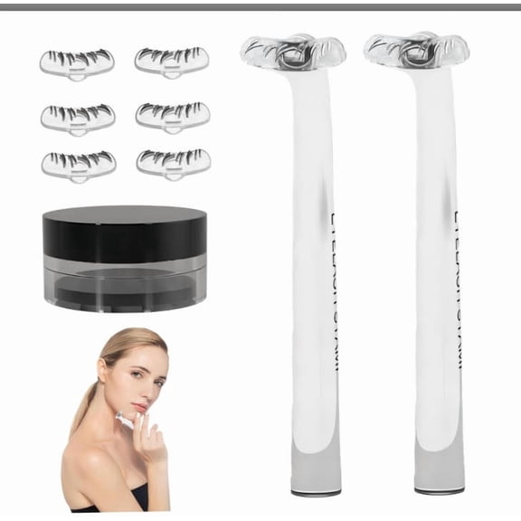 Lower Lash Stamp, Reusable Lower Eyelash Stamp Kit for Lasting Lashes, Waterproof Eyelash Extensions Natural Look for Makeup Beginner and Veteran