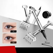 Lower Lash Stamp Set, 2in1 Waterproof Sweatproof Eyeliner, Silicone Eyelash Stamp, Lower Eyelash Stamps Quick Eye Makeup Tool, Lower Lash Stamp with Ink JunSai Beauty & Care Clearance