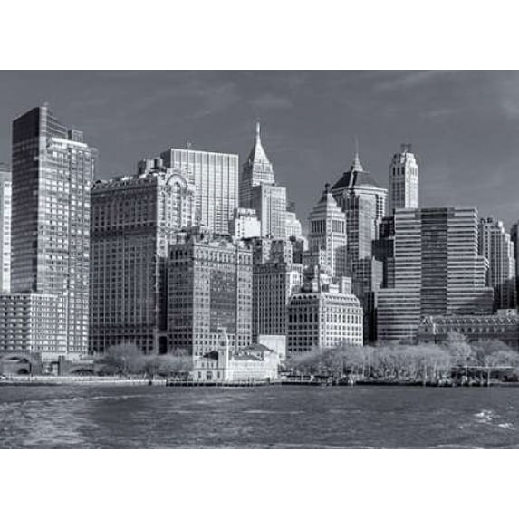 Lower Manhattan Skyline with skyscrapers, New York Poster Print by Assaf Frank (18 x 24)