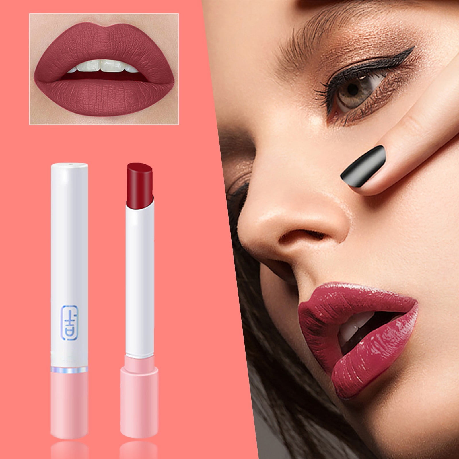 Glitter Clear Lip Gloss Pearl Lipstick Lip Gloss with Glitter Lipstick Fab 5 in 1 Inflatable Lipstick Lipstick Color Changing Ends Plumper Clear Skies 3 Items Hold on Pretty Makeup Highlighter Lip