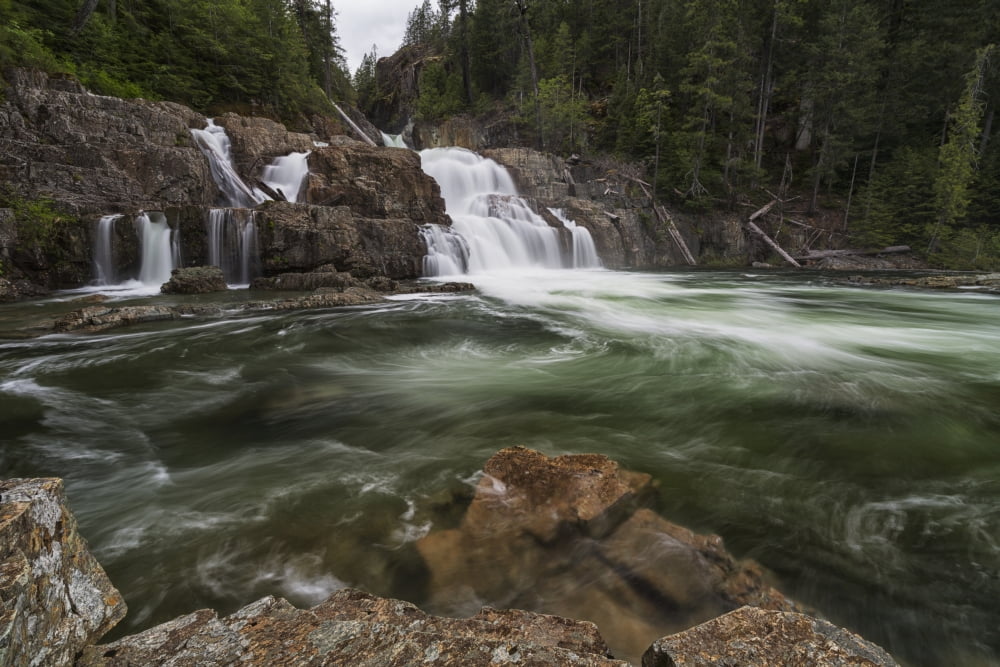 Lower Myra Falls Strathcona Provincial Park British Columbia Canada Canvas Art - Robert Postma Design Pics (19 x 12)