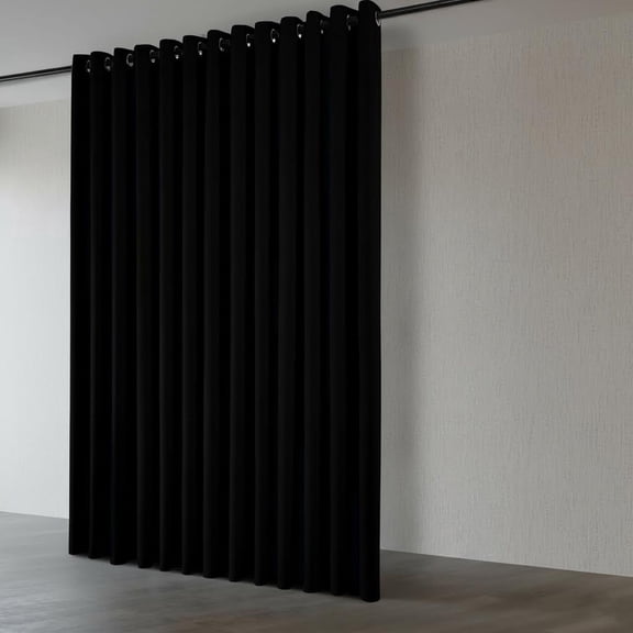 Lower Noise Room Divider Curtain Screen Partitions, Blackout Sound Reducing Divider Room Panel for Doorway/Glass Window/Sliding Door/Patio