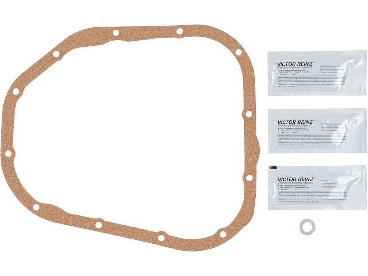 Lower Oil Pan Gasket Set - Compatible with 2001 - 2010 Toyota Highlander 2002 2003 2004 2005 2006 2007 2008 2009
