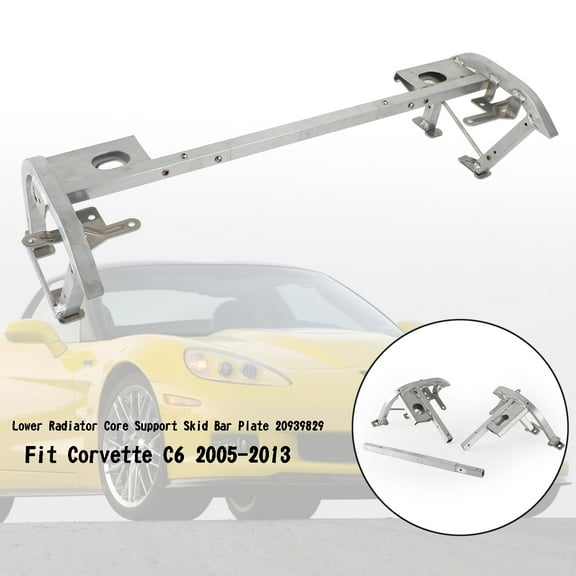 Lower Radiator Core Support Skid Bar Plate 20939829 Fit for Corvette C6 2005-2013
