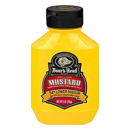 Lower Sodium Yellow Mustard, 9 oz (2 bottles)