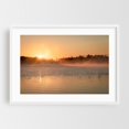 thumbnail image 1 of Lower Togue Pond Sunrise - Millinocket Maine Photography White Framed Wall Art Print 24 x 36 inches, 1 of 3
