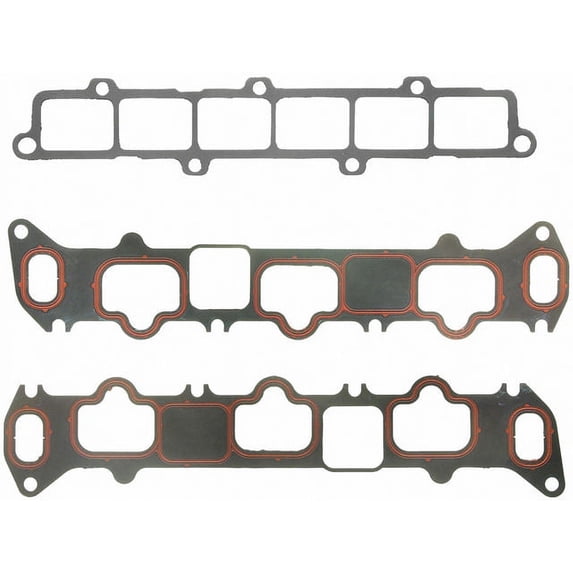 Lower and Upper Intake Manifold Gasket Set - Compatible with 1996 - 1997 Chevy Lumina 3.4L V6