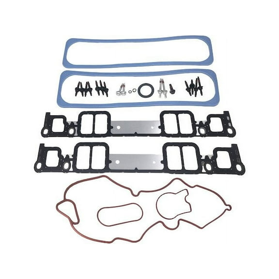 Lower and Upper Intake Manifold Gasket Set - Compatible with 1999 - 2000 Cadillac Escalade 5.7L V8