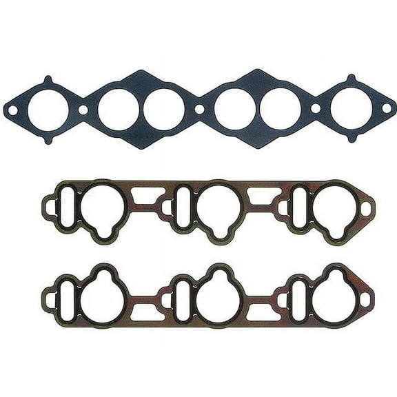 Lower and Upper Intake Manifold Gasket Set - Compatible with 2000 - 2004 Nissan Xterra 3.3L V6 2001 2002 2003