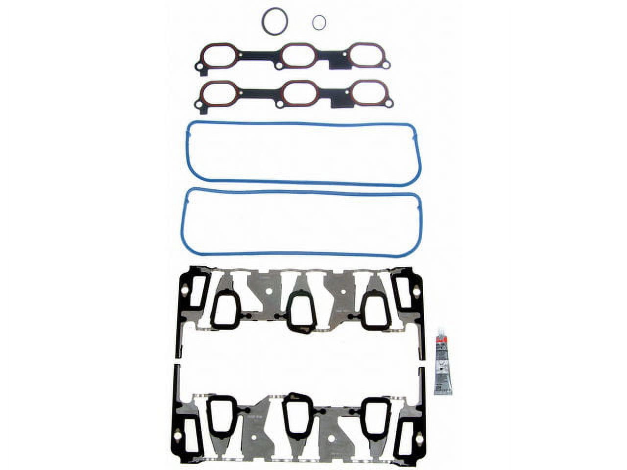 Lower and Upper Intake Manifold Gasket Set - Compatible with 2000 - 2005 Chevy Impala 3.4L V6 2001 2002 2003 2004