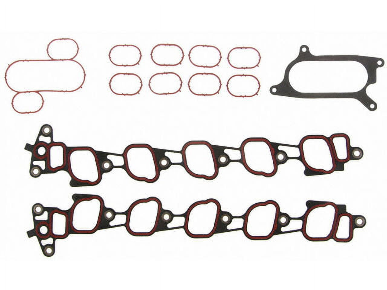 Lower and Upper Intake Manifold Gasket Set - Compatible with 2001 - 2005 Ford Excursion 6.8L V10 2002 2003 2004