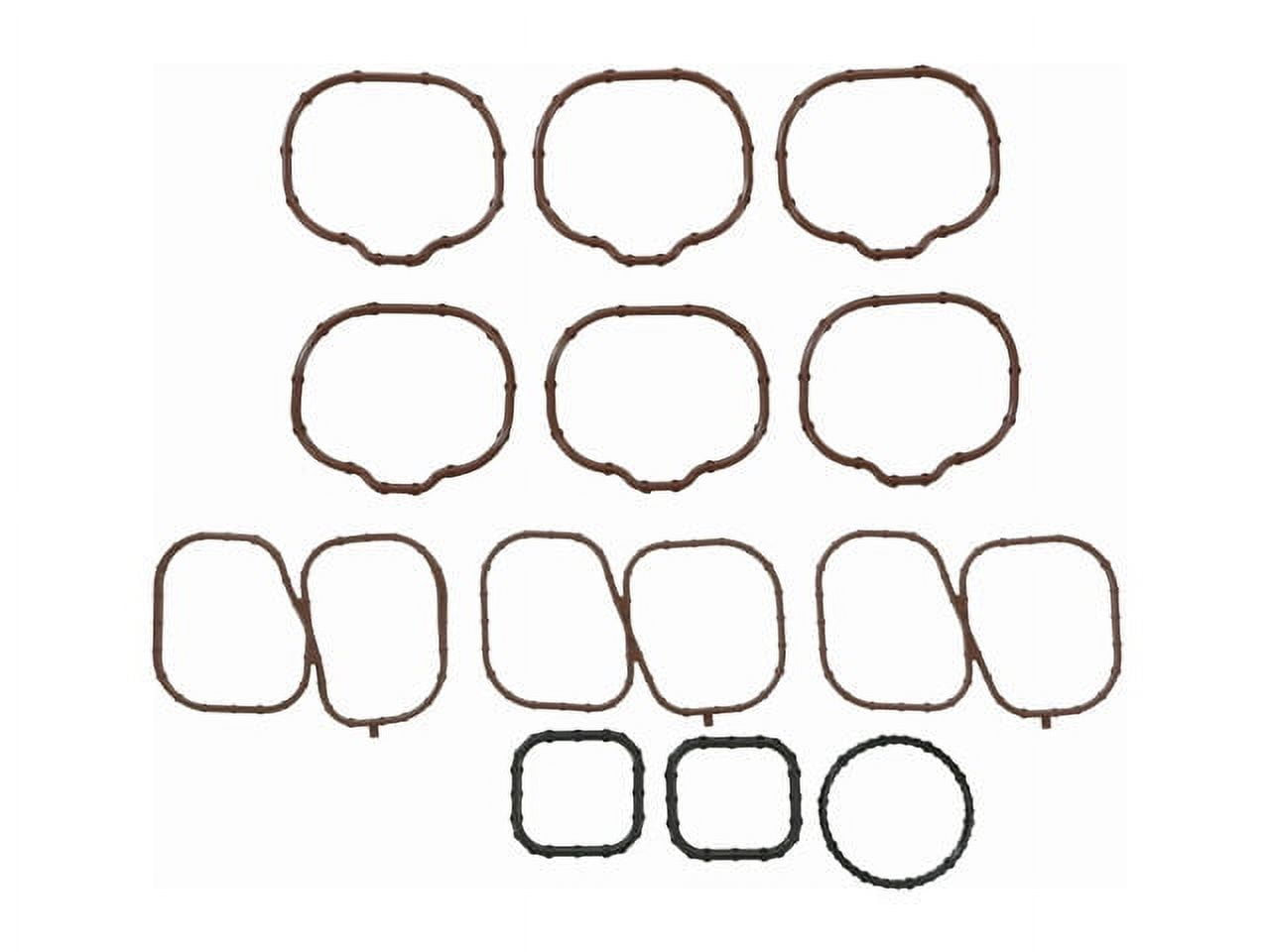 Lower and Upper Intake Manifold Gasket Set - Compatible with 2007 - 2010 Ford Edge 3.5L V6 2008 2009