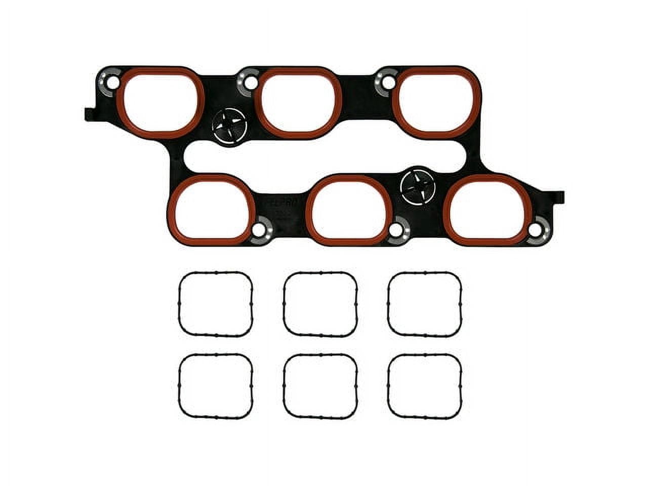 Lower and Upper Intake Manifold Gasket Set - Compatible with 2010 - 2016 Cadillac SRX 2011 2012 2013 2014 2015