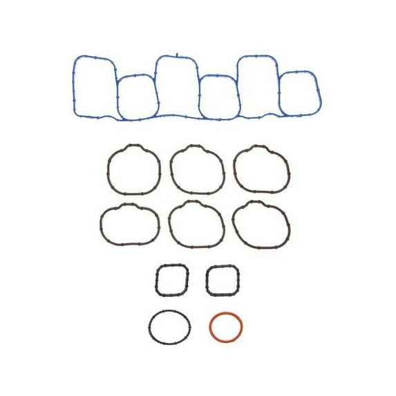 Lower and Upper Intake Manifold Gasket Set - Compatible with 2011 - 2017 Ford Mustang 3.7L V6 2012 2013 2014 2015 2016