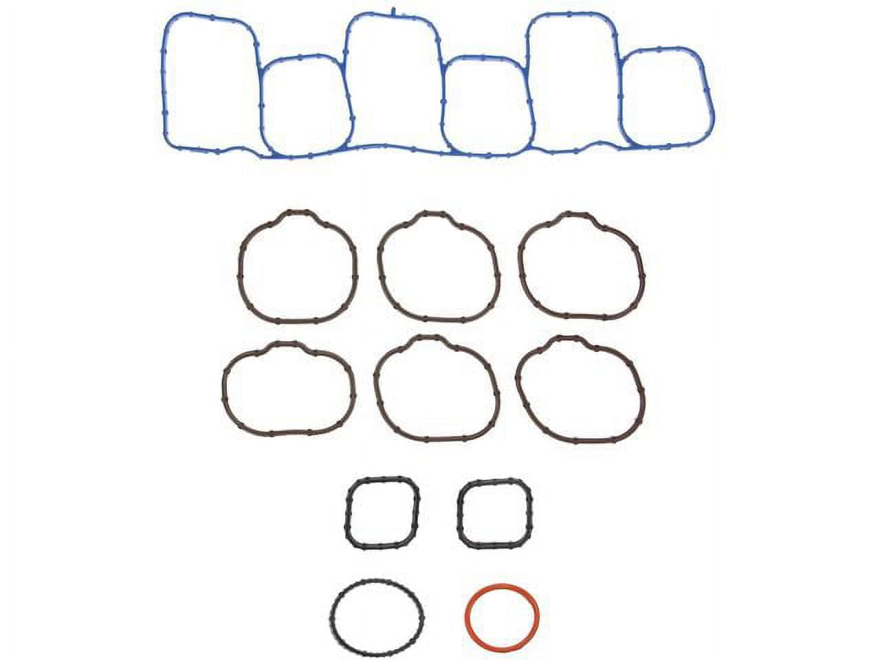 Lower and Upper Intake Manifold Gasket Set - Compatible with 2013 - 2019 Ford Taurus 3.5L V6 VIN 8 Naturally Aspirated 2014 2015 2016 2017 2018