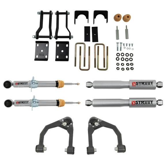 Belltech 19-21 Ford Ranger 2WD Complete Lowering Kit with Street Performance Shocks