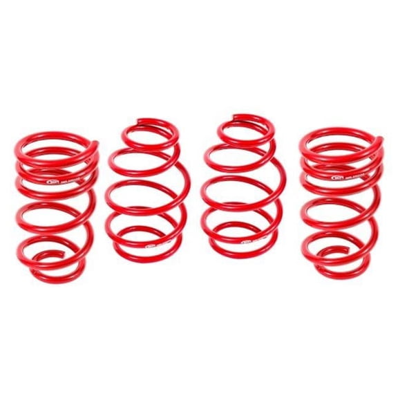 Lowering Spring Kit for 2010-2015 5th Gen Camaro V8, Red - Set of 4