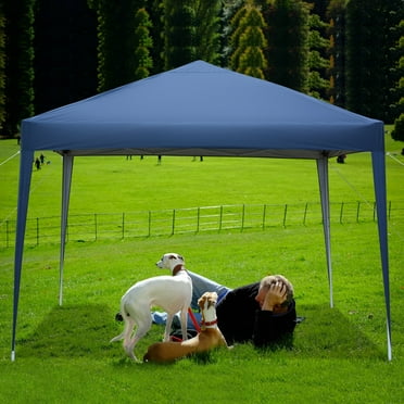 Lowestbest 10' x 10' Canopy Party Tent, Walls Pop up Outdoor Tent, Waterproof Folding Tent, Blue (4 Sides)
