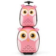 thumbnail image 1 of Lowestbest 16” Kids 2-Piece Hard Shell Luggage Set, Colorful Animal, Multicolor, 1 of 8