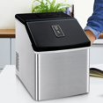 thumbnail image 1 of Lowestbest 20kg/24H Portable Compact Electric Ice Maker, Mini Cube Ice Machine, Silver, 1 of 7