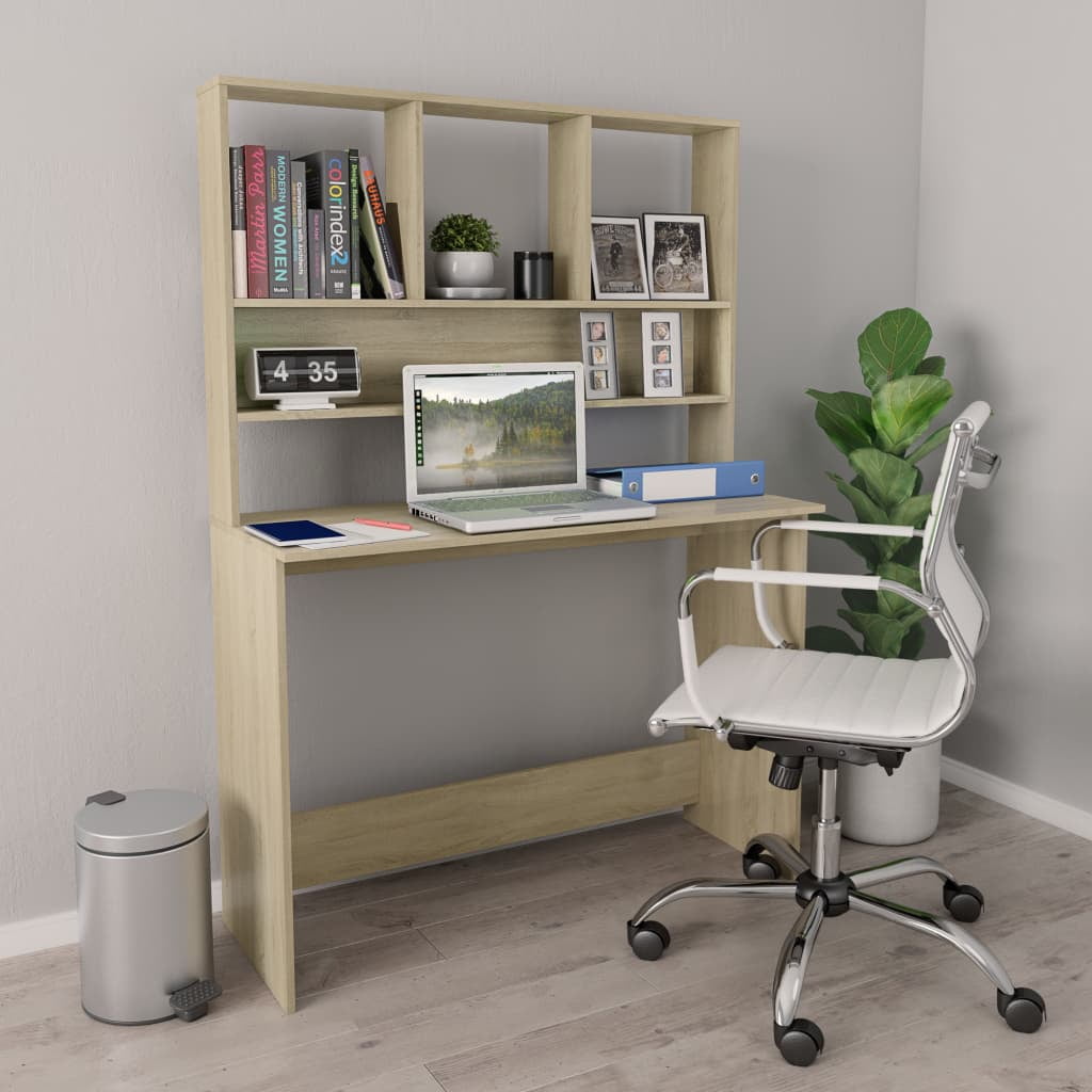 Lowestbest Computer Desk, PC Study Table Workstation with Hutch and Bookshelf Lowestbest Computer Desk, PC Study Table Workstation with Hutch and Bookshelf