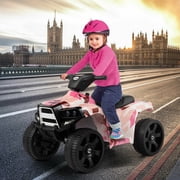 Lowestbest Electric Cars for Kids, Kids Ride on Car, Children 6V Battery Powered Ride on Toys for Girls Boy W/ 4 Wheels Led Lights, Gift