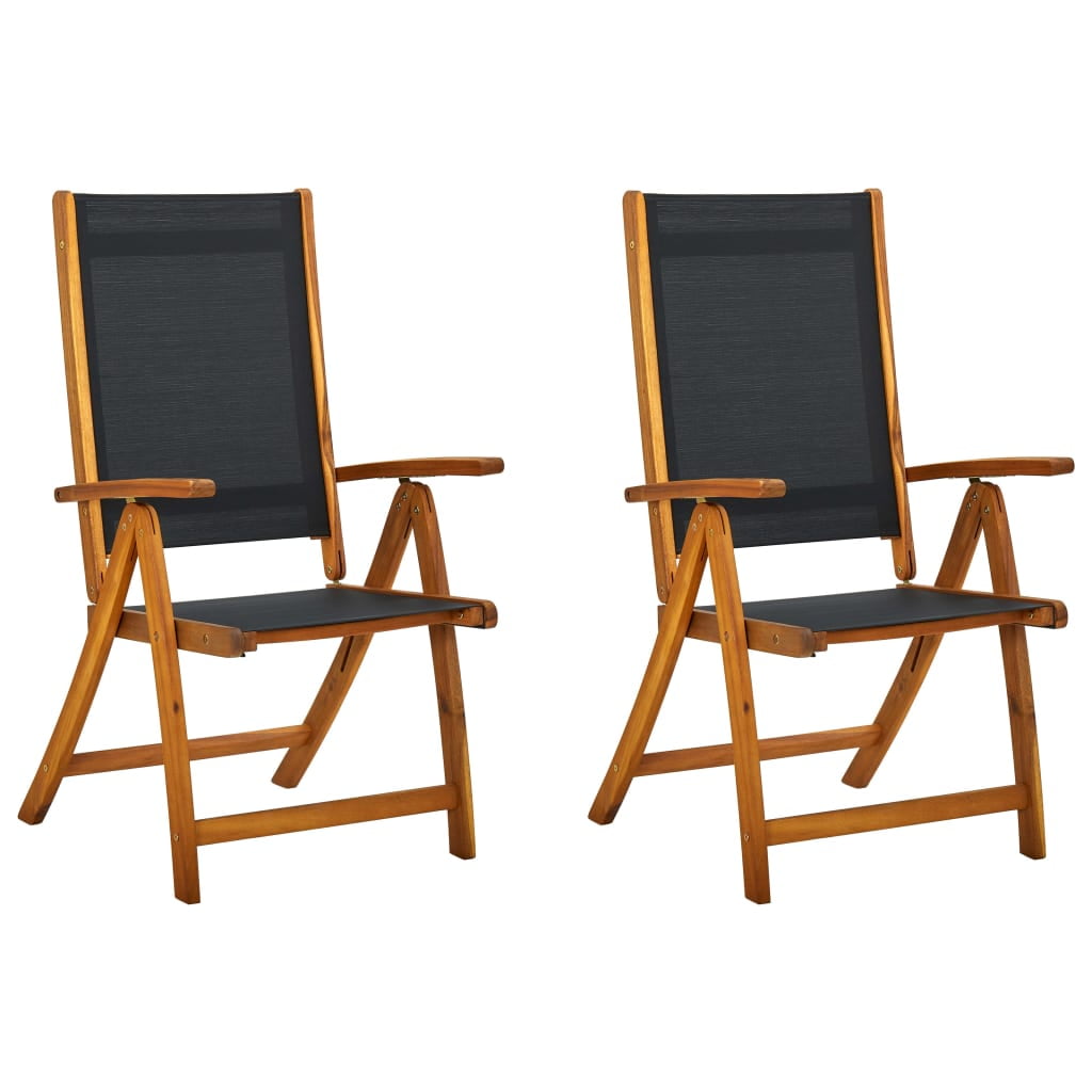 Lowestbest Folding Garden Chairs, 22" 2 Pcs Solid Acacia Wood Chair for Garden, Patio Lowestbest Folding Garden Chairs, 22" 2 Pcs Solid Acacia Wood Chair for Garden, Patio