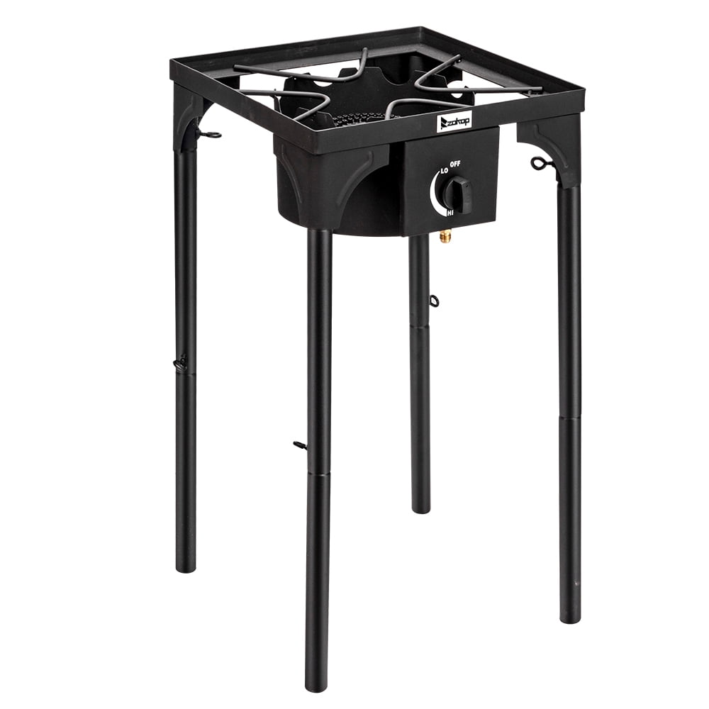 Lowestbest Gas Stove, Portable Gas Furnace for Camping, Fishing, Outdoor Cooking, BBQ, Cast Iron Single Burner Camp Stove w/Adjustable Regulator & Stand Lowestbest Gas Stove, Portable Gas Furnace for Camping, Fishing, Outdoor Cooking, BBQ, Cast Iron Single Burner Camp Stove w/Adjustable Regulator & Stand