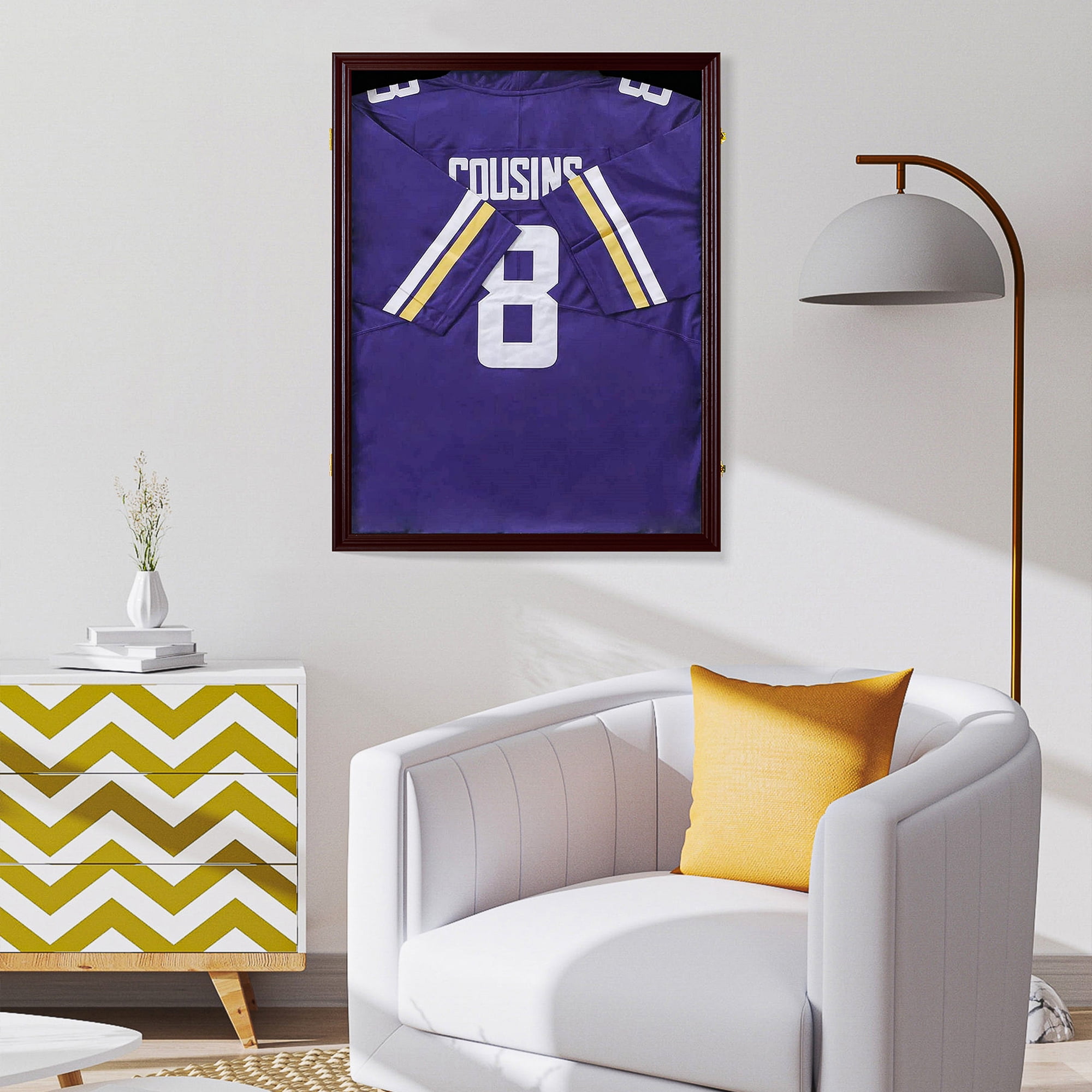 Lowestbest Jersey Display Frame, Large Frames Shadow Lockable Box with Hanger and UV Resistant Acrylic Lowestbest Jersey Display Frame, Large Frames Shadow Lockable Box with Hanger and UV Resistant Acrylic