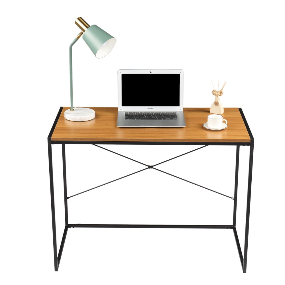 Lowestbest Modern Computer Desk, Office Writing Desk, Wood and Metal PC Table for Home Lowestbest Modern Computer Desk, Office Writing Desk, Wood and Metal PC Table for Home