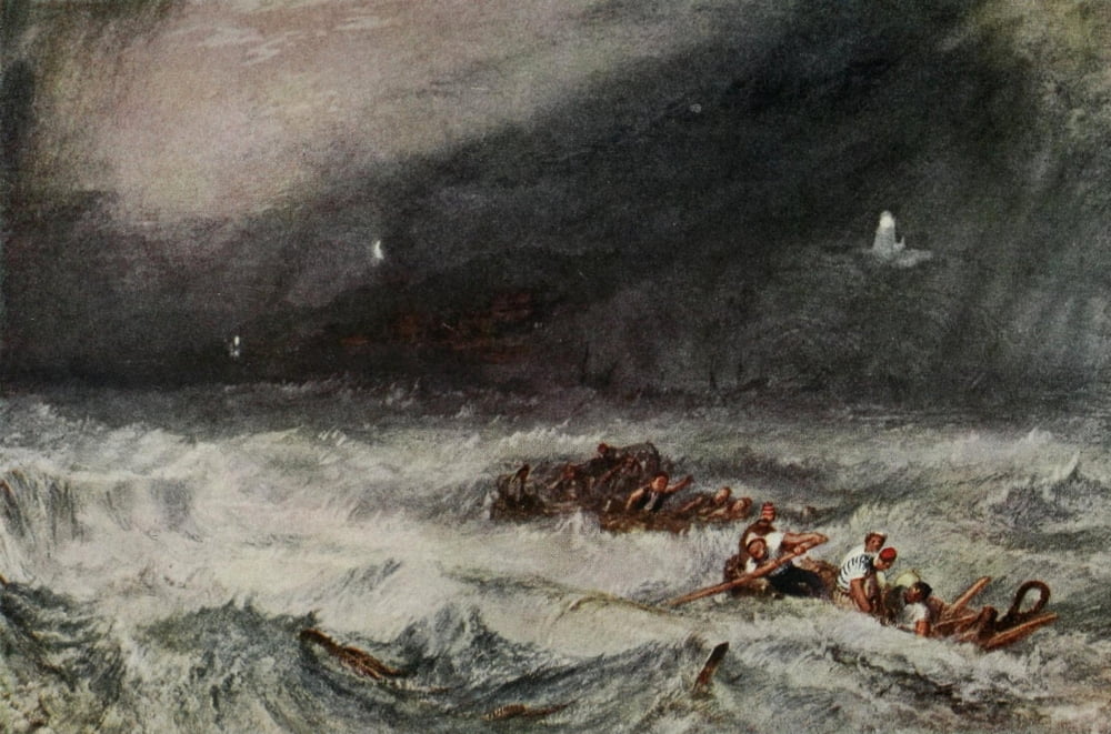 Lowestoft British Marine Painting 1919 Canvas Art - JMW Turner (24 x 36)