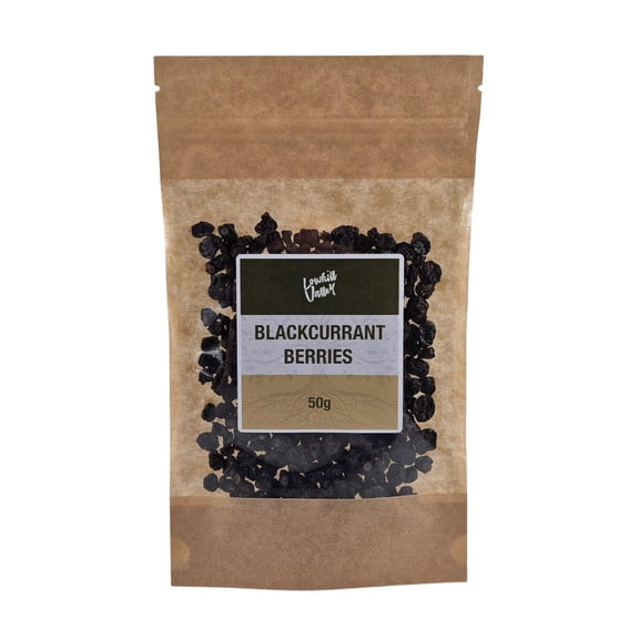 Lowhill Valley Blackcurrant Berries - Whole Dried Ribes Nigrum Berries for Immune Support and Overall Wellness - Rich in Vitamins and Antioxidants - 100% Natural - 50g