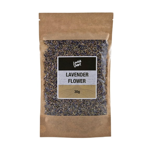 Lowhill Valley Lavender Flower herbal tea Whole Dried Lavender Buds - Lavandula angustifolia for Relaxation and Sleep Handpicked No Additives or Preservatives 30g