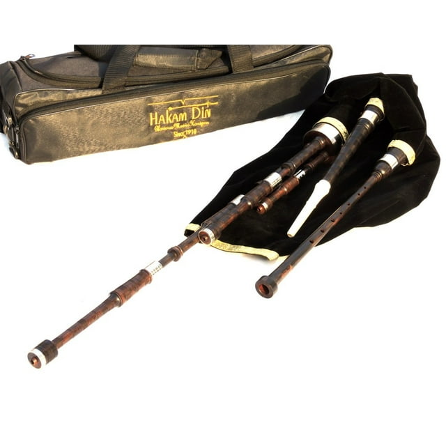 Lowland Border Pipes in A, Mouth Blown Scottish Student Half Longs