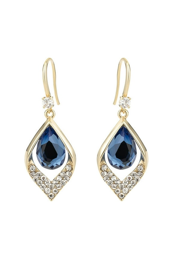 Stud Earrings Women Synthetic Diamond Drop Geometric Gifts