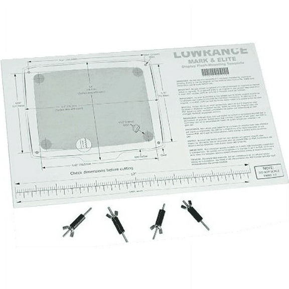 Lowrance 000-10028-001, FM-ME5 Flush Mount Kit for Mark/Elite Series