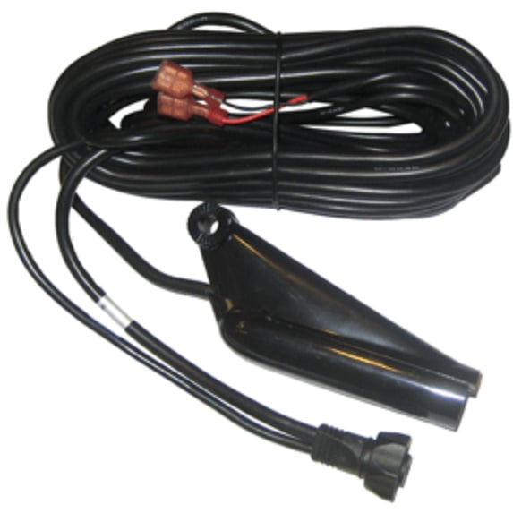 9" Jet Black Transom Mount Transducer for DSI with Temp