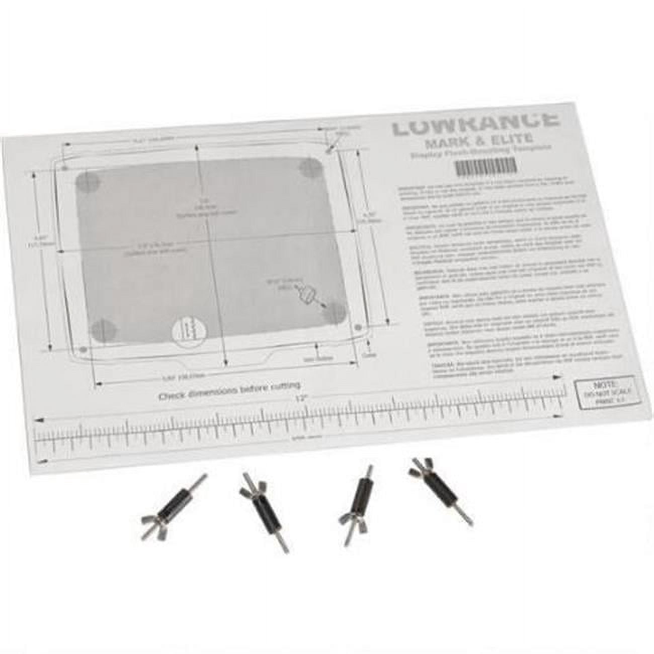 Lowrance 000 11050 001 Hds Gen2 Touch Flush Mount Kit Walmart
