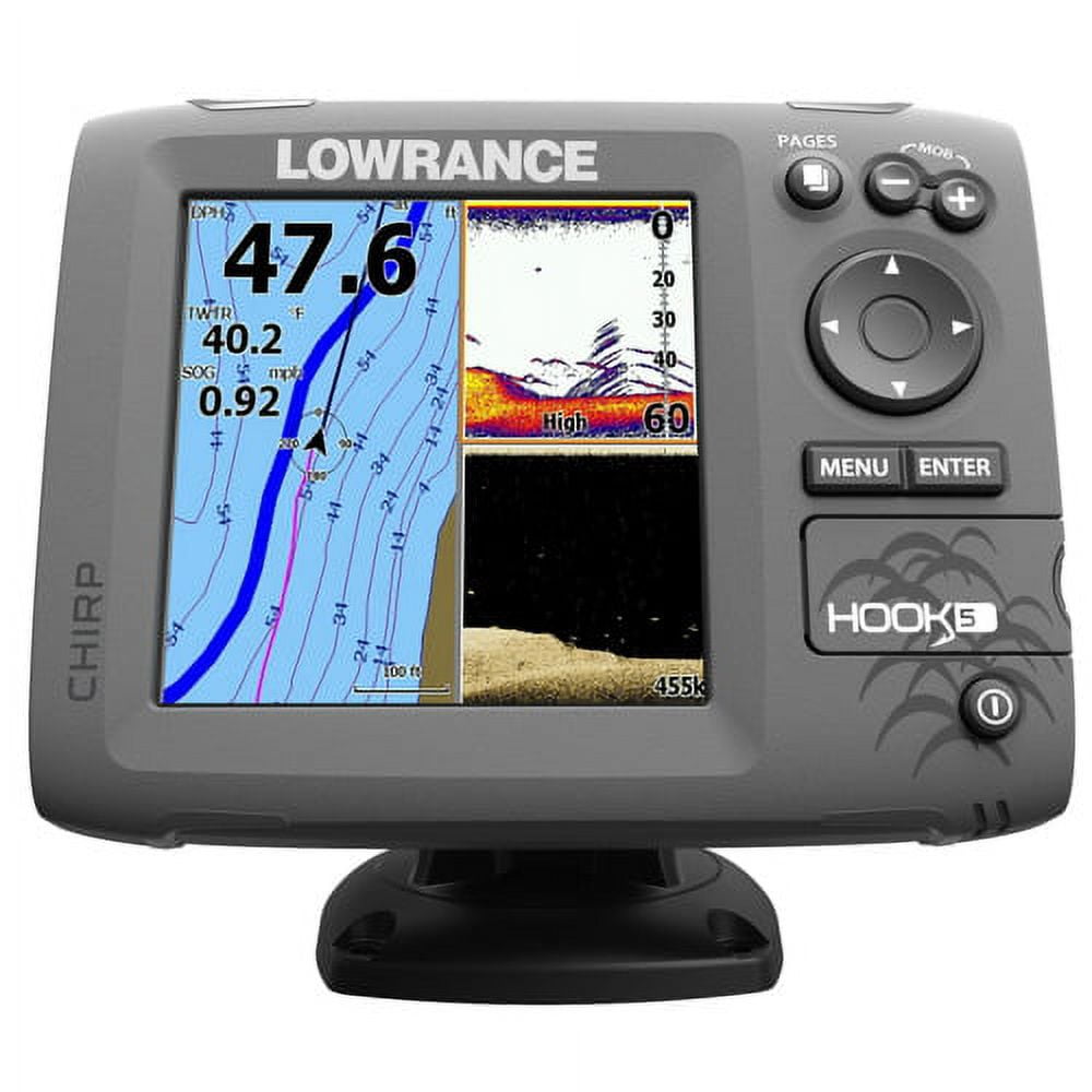 Lowrance 000-12655-001 Hook-5 No Transducer HOOK-5 Fishfinder