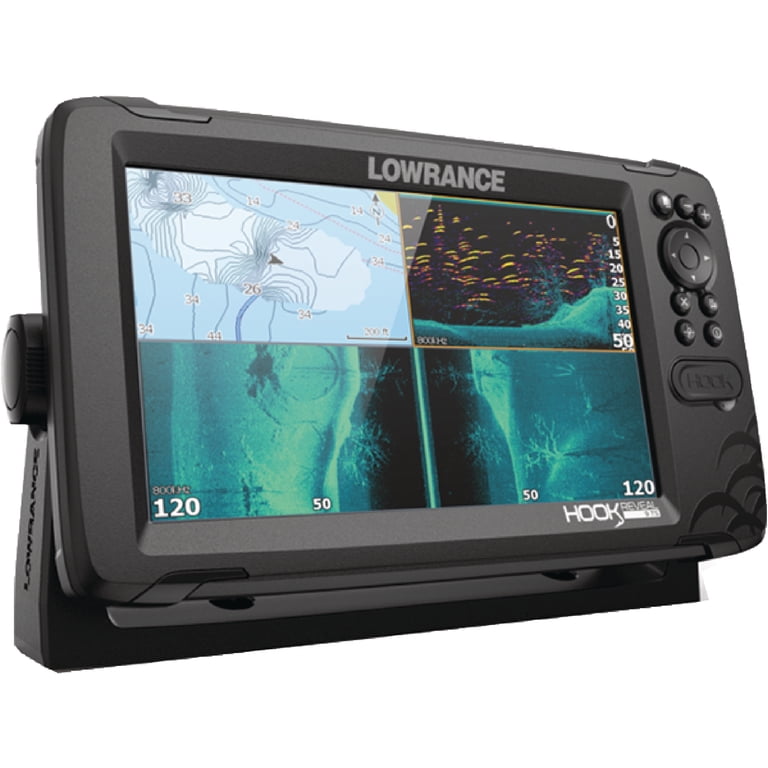lowrance fish finders with down imaging and 2D sonar for Understanding Sonar play installation of two ActiveTarget systems making it possible to watch multiple views simultaneously and to widen Front and Scout modes for better bait tracking Lowrance Eagle 7 Fish Finder/Chartplotter