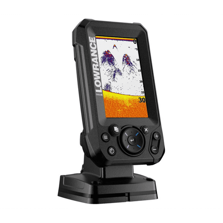 amazon lowrance fish finders Eagle 4X FishFinder with Bullet Transducer, 4-inch IPS Portrait Screen, Black, 000-16110-001 : Electronics angle sonar Lowrance Eagle 4x Sonar