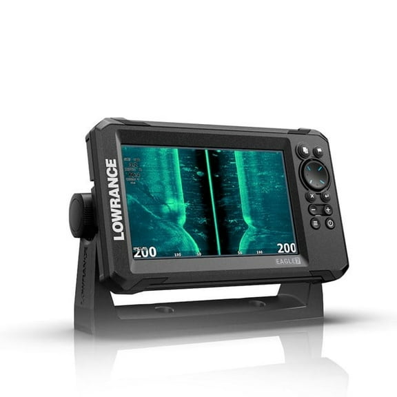 Lowrance Eagle 7 Triple Shot C-MAP Depth Sounder Fish finder, HD Transducer, C-MAP Discover MicroSD