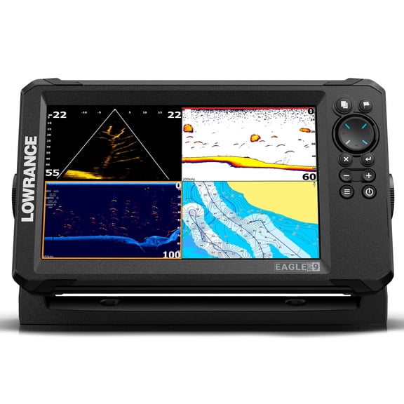 Lowrance Eagle Eye Live 9" Depth Sounder Fishfinder with Transducer, Inland Charts