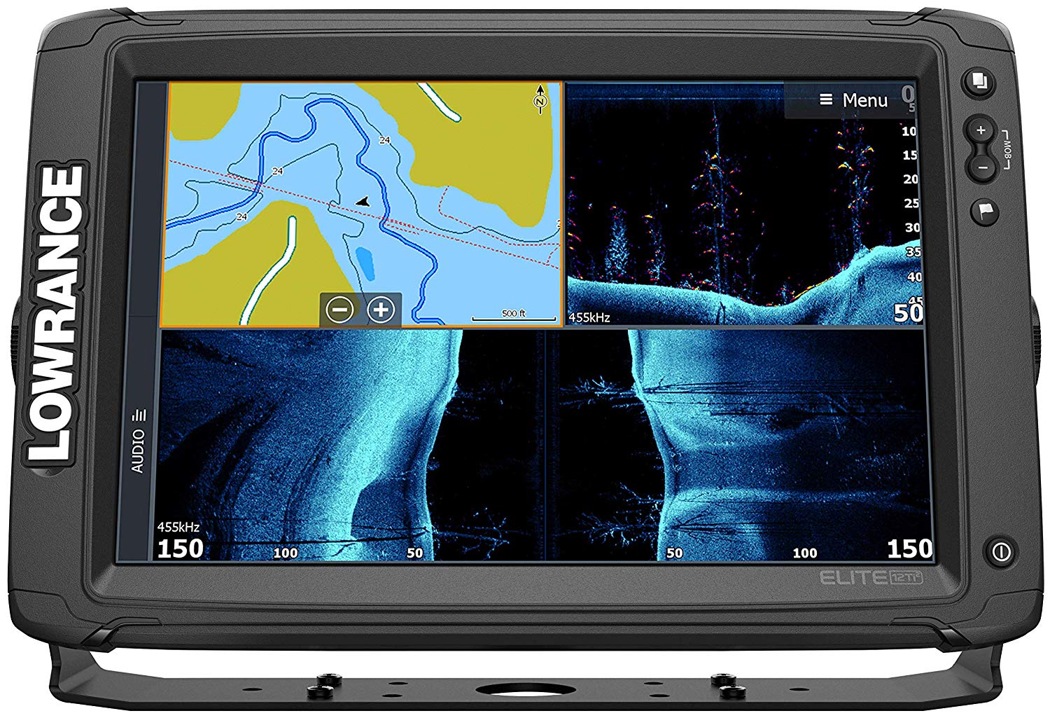Lowrance Elite-12 Ti2 Portable Fishfinder Active Imaging 3-in-1 Preloaded C-Map US Inland Mapping - image 1 of 6