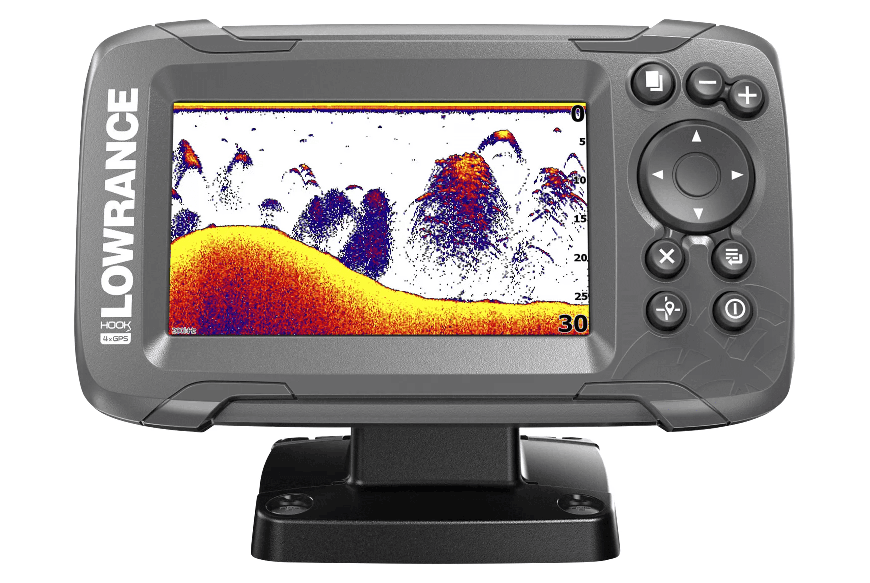 Lowrance Hook2-4x Fish Finder with Bullet Skimmer Transducer - All Season Pack, Size: 4XL