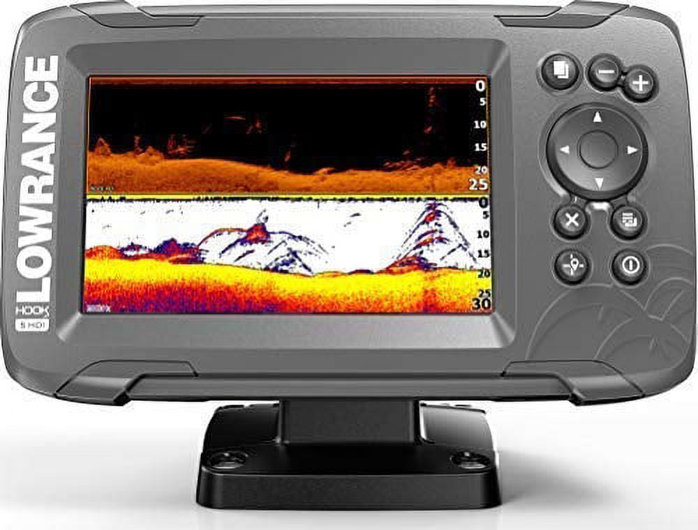 Lowrance HOOK2 5 - 5-inch Fish Finder with SplitShot Transducer and US  Inland Lake Maps Installed 