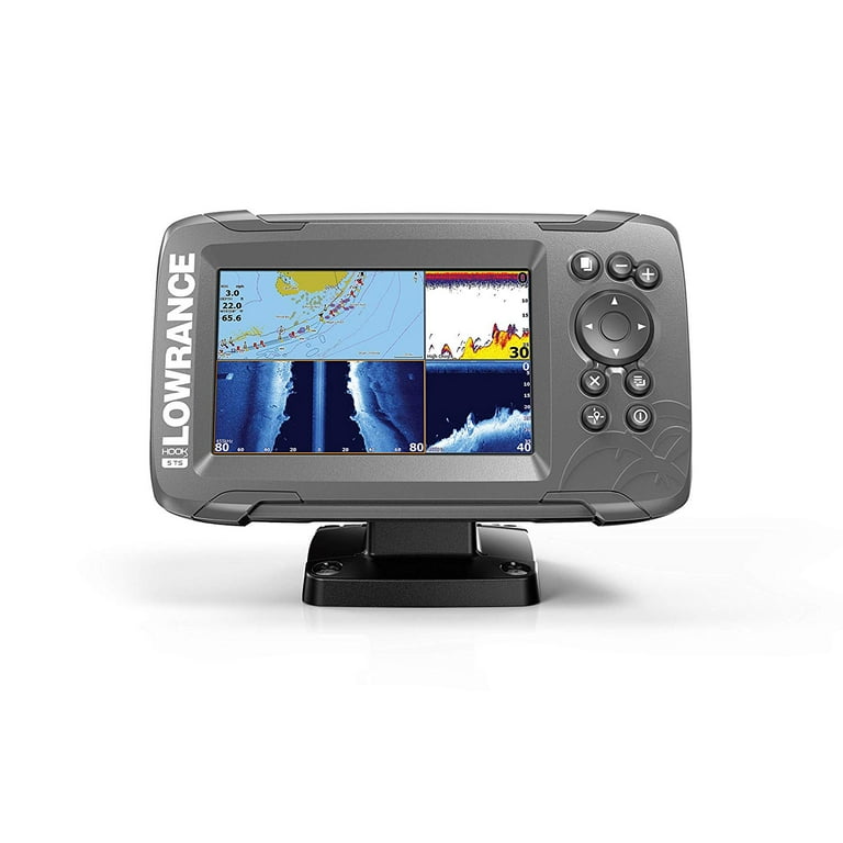 Lowrance HOOK2 5 - 5-inch Fishfinder with TripleShot Transducer and US /  Canada Navionics+ Map Card