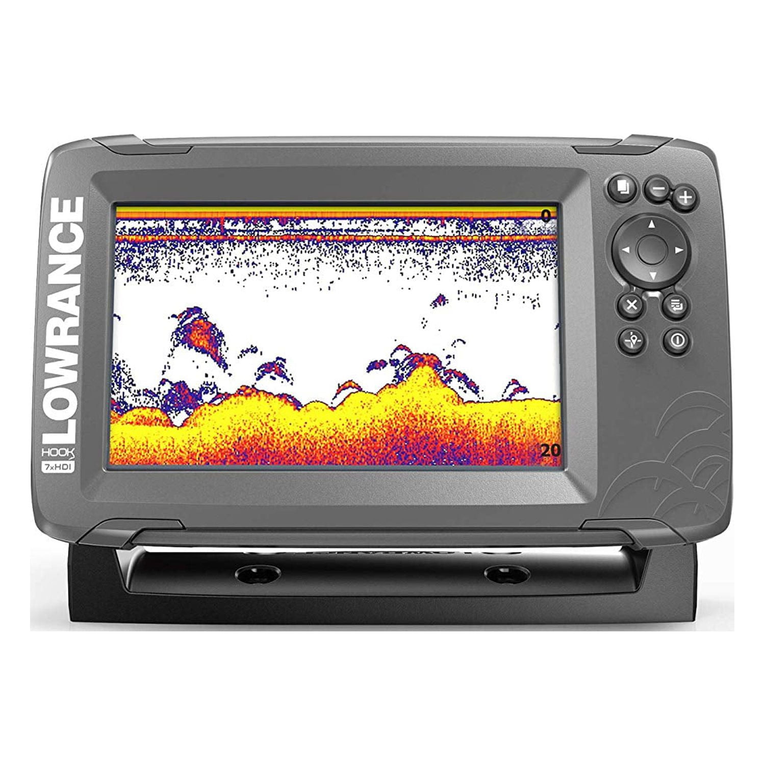 Lowrance HOOK2 7X 7 In. Fishfinder with Split Shot Transducer and GPS  Plotter 