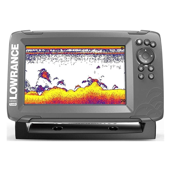 Lowrance HOOK2 7X 7 In. Fishfinder with Split Shot Transducer and GPS Plotter